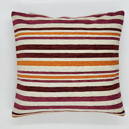 Cojín decorativo LINE naranja rosa