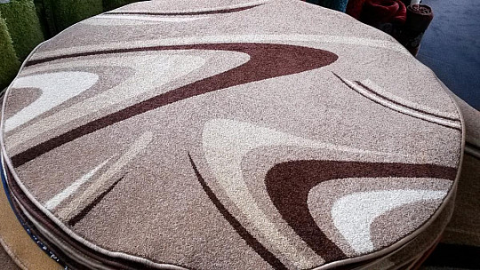 alfombra circular CAFÉ beige