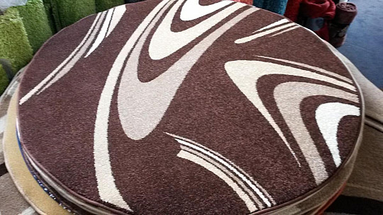 alfombra circular CAFÉ marrón