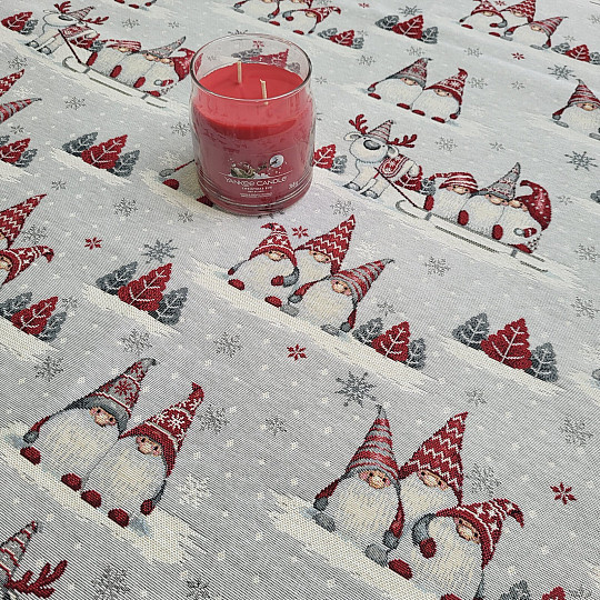 Mantel y bufanda tapiz DUENDES NAVIDEÑOS 2