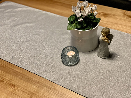 Manteles y pañuelos navideños FLASH SILVER gris