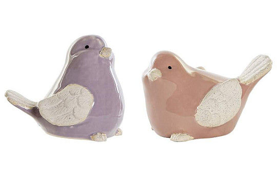 Figura PÁJAROS porcelana 14x10x9