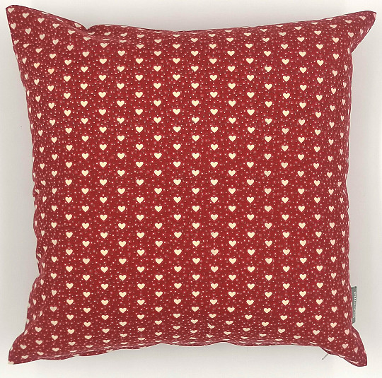 Revestimiento decorativo Mini corazón rojo, corazón crema