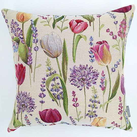 Funda de almohada tapiz TULIPANES PRIMAVERA