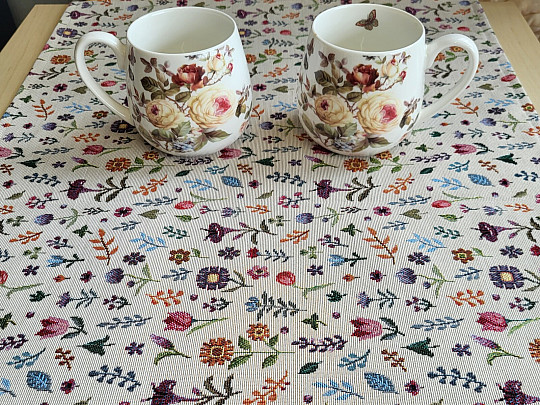 Mantel tapiz y pañuelo JARDÍN