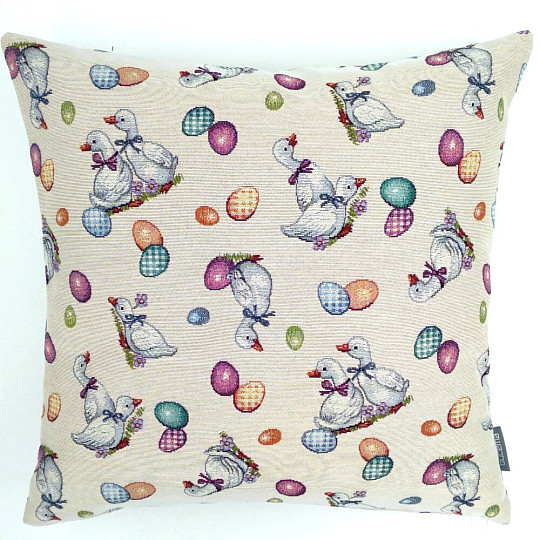 Funda de almohada tapiz WHITE HUNTS