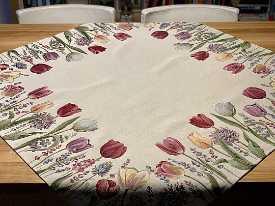 Mantel tapiz y pañuelo TULIP BORDURA