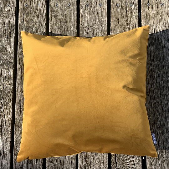 Funda terciopelo RIVIERA MOSTAZA