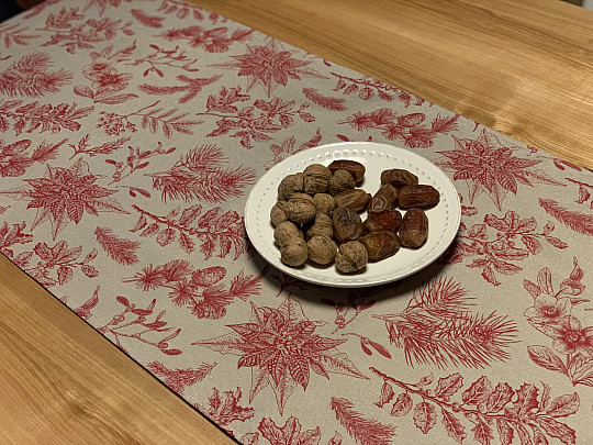 Fular navideño CESMÍNA BURDEOS