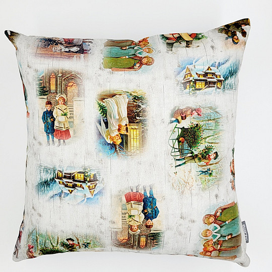 Funda decoración navideña NIÑOS EN INVIERNO