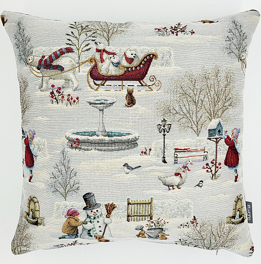 Funda tapiz navideño NIÑOS EN INVIERNO