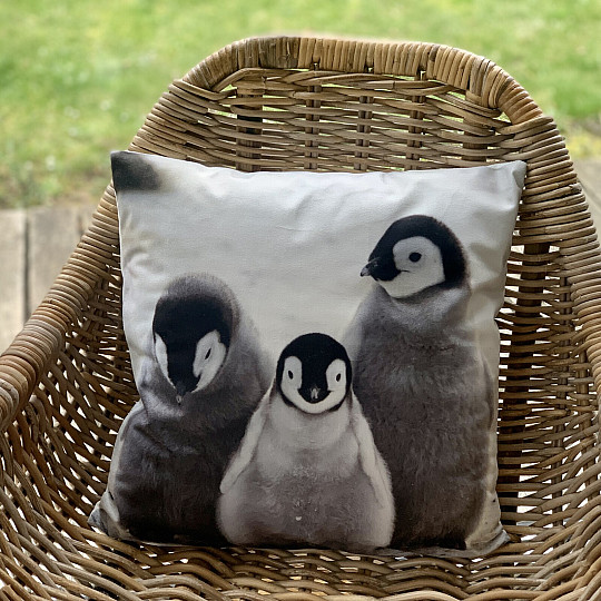 Funda de almohada decorativa PINGÜINOS