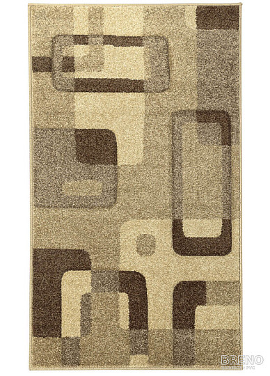 Alfombra pieza PORTLAND marrón beige
