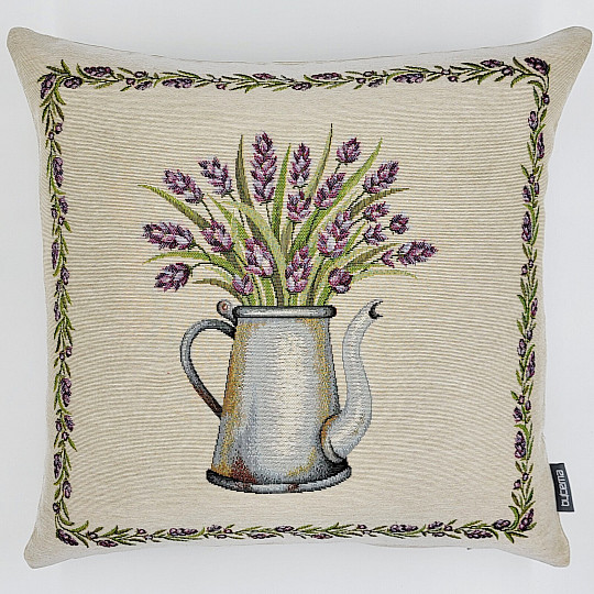 Funda de cojín tapiz LAVANDA EN MACETA