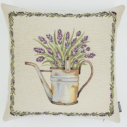 Funda de cojín tapiz LAVANDA EN MACETA II