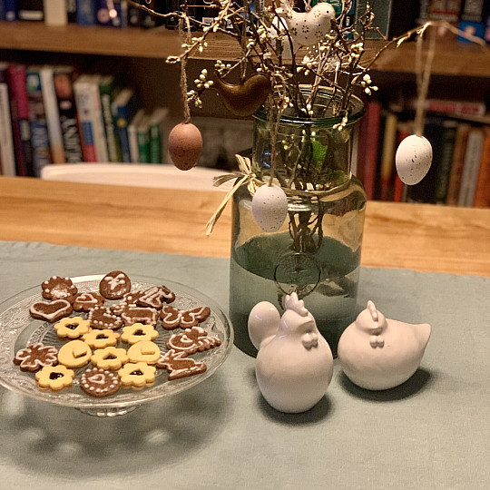 Mantel de lino VERONA gris-verde