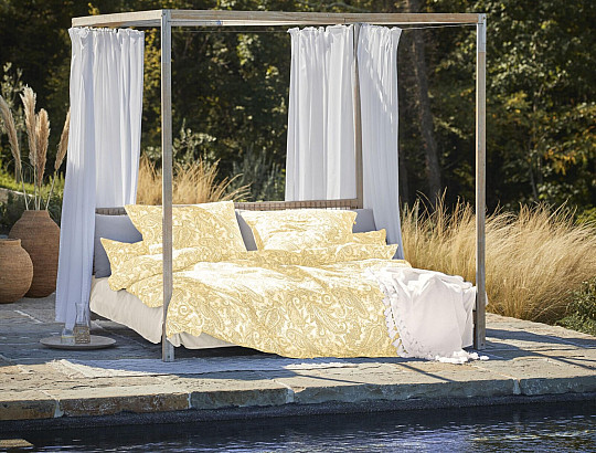 IRISETTE ropa de cama de satén de lujo FLORENZ 8447-40 ORO