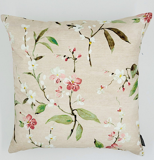 Funda de almohada decorativa NOA FLOWER rosa