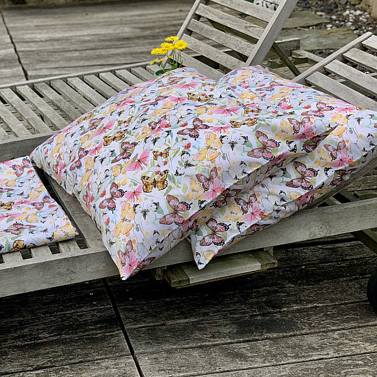 Ropa de cama francesa satén de algodón MARIPOSAS