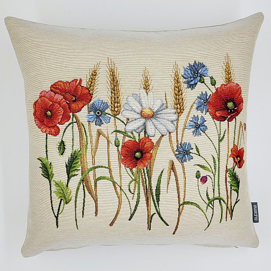 Funda de cojín tapiz FLORES DE CAMPO