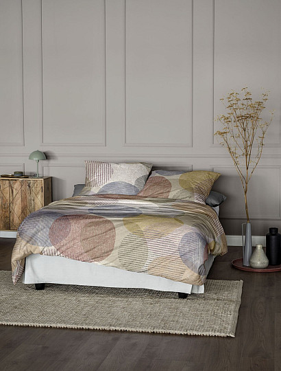 Ropa de cama de franela de lujo IRISETTE ZOBEL 8553-50 RUEDAS DE COLOR