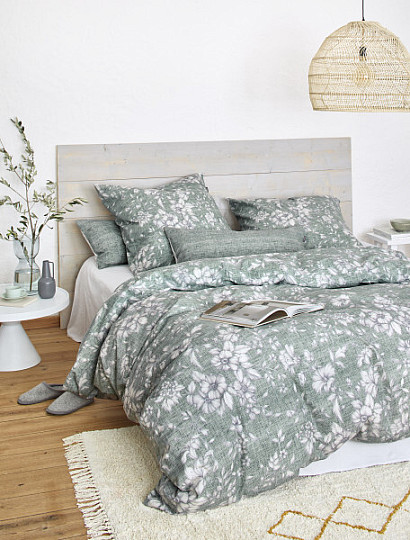 IRISETTE ropa de cama de franela de lujo ZOBEL 8558-30 mentol