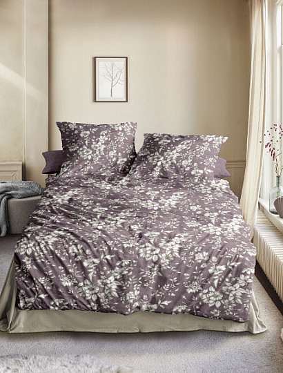 Ropa de cama de franela de lujo IRISETTE ZOBEL 8558-70 burdeos