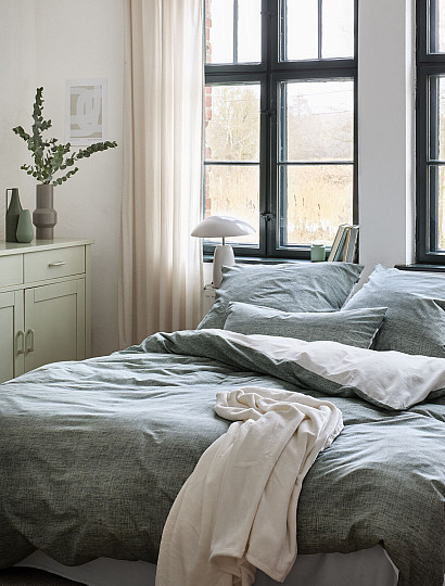 IRISETTE satén de algodón de lujo WAVE 8557-30 verde