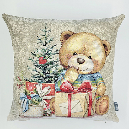 Funda de tapiz navideña OSO DE PELUCHE CON REGALOS