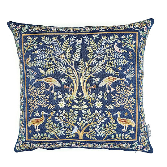 Funda de cojín tapiz WILLIAM MORRIS azul