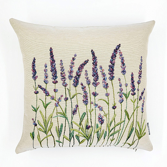 Funda de cojín tapiz TALLOS DE LAVANDA