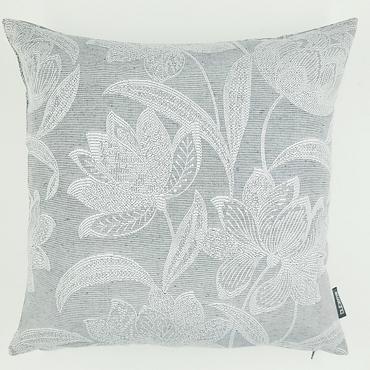 Funda de cojín decorativa NENUFAR GRIS