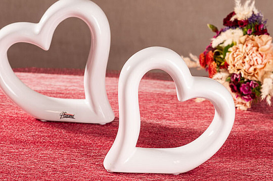 CORAZÓN BLANCO de pie