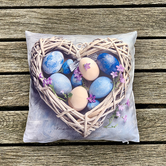Funda de almohada con forma de corazón de Pascua