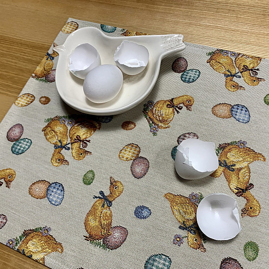 Mantel individual tapiz PATOS AMARILLOS