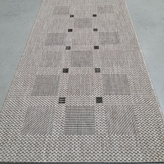 Alfombra FLOORLUX 20079/04 puntos plata-negro