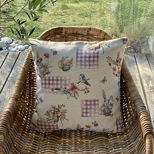 Funda de tapiz de Pascua CONEJITO LILA