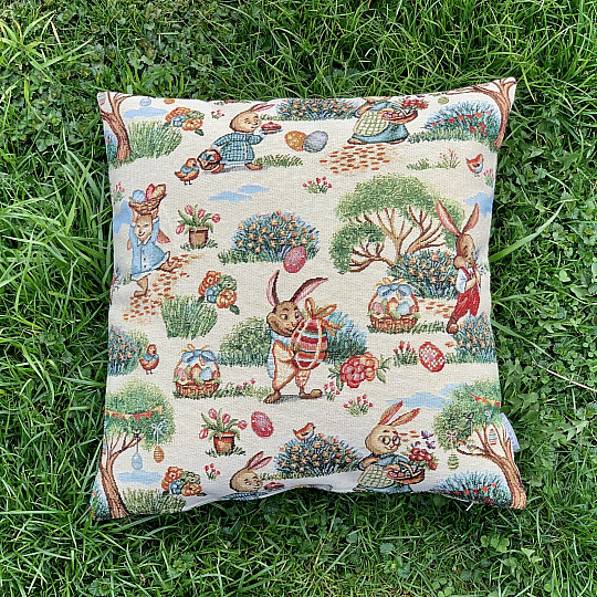 Funda de tapiz de Pascua CONEJITO EN EL PARQUE