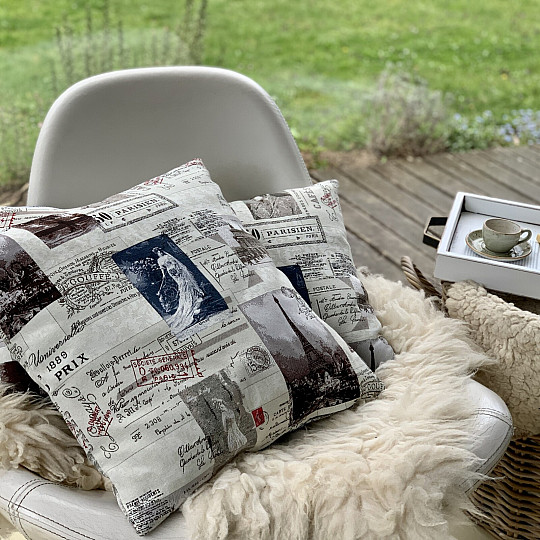 Funda de almohada tapiz POSTAL PARÍS