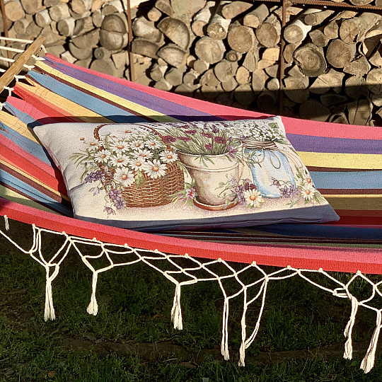Almohada tapiz BELLEZA EN EL CARRITO