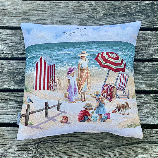 Funda de almohada tapiz NIÑOS EN LA PLAYA