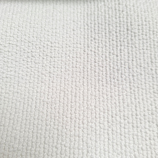 Lujosa tela decorativa de diseño monocromático GERSTER 77052/10 BLANCO