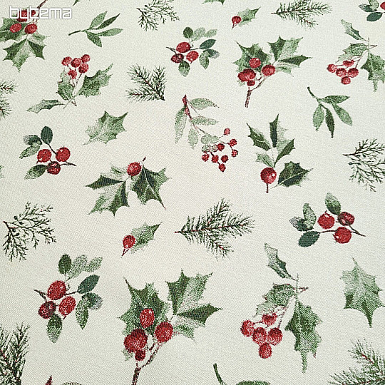 Lujosa tela decorativa HOLLY GREEN