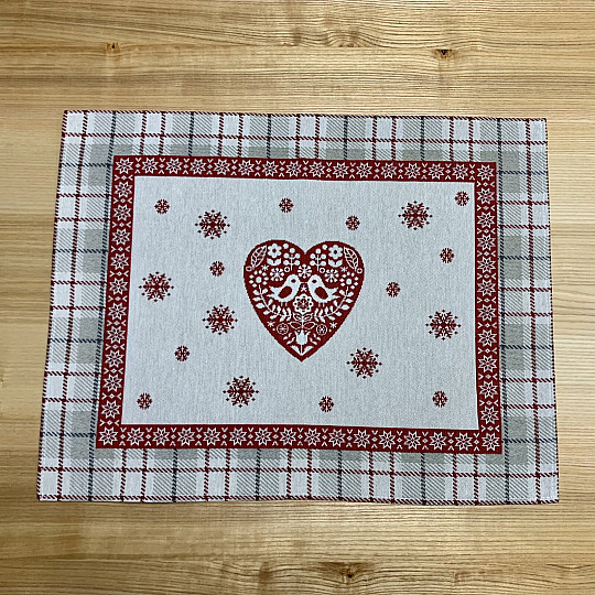 Mantel individual tapiz CORAZÓN EN KARA