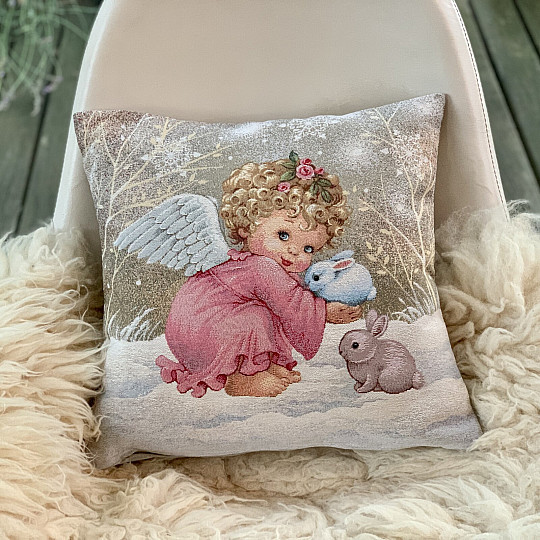 Funda de tapiz navideña ÁNGEL PARA NIÑAS