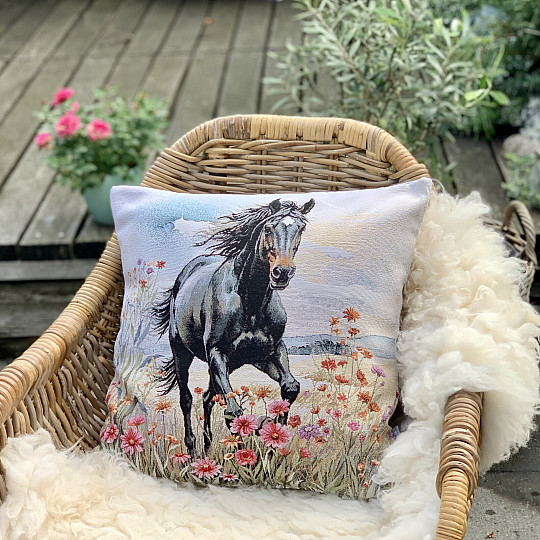 Funda de almohada tapiz BELLEZA NEGRA