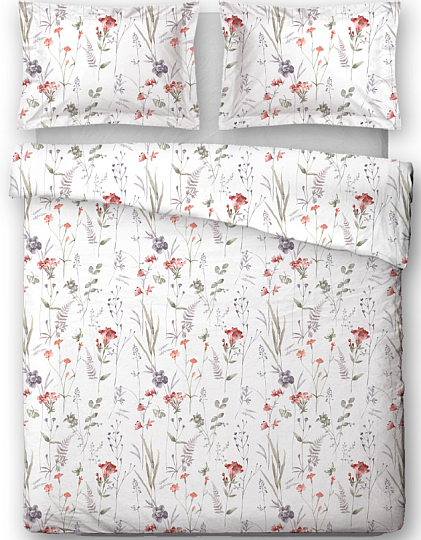 Ropa de cama de satén de algodón MEADOW