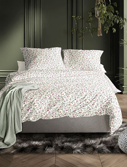 IRISETTE satén de algodón de lujo TOKIO 8567-10 BLANCO