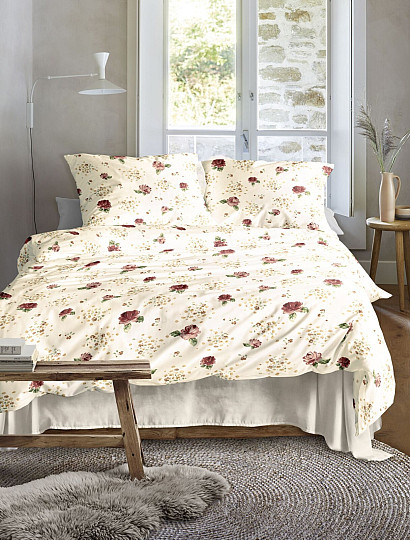 Ropa de cama de franela de lujo IRISETTE KOALA 8627-60 ROSA ROJO