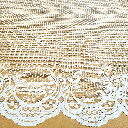 Cortina jacquard HEDA blanca